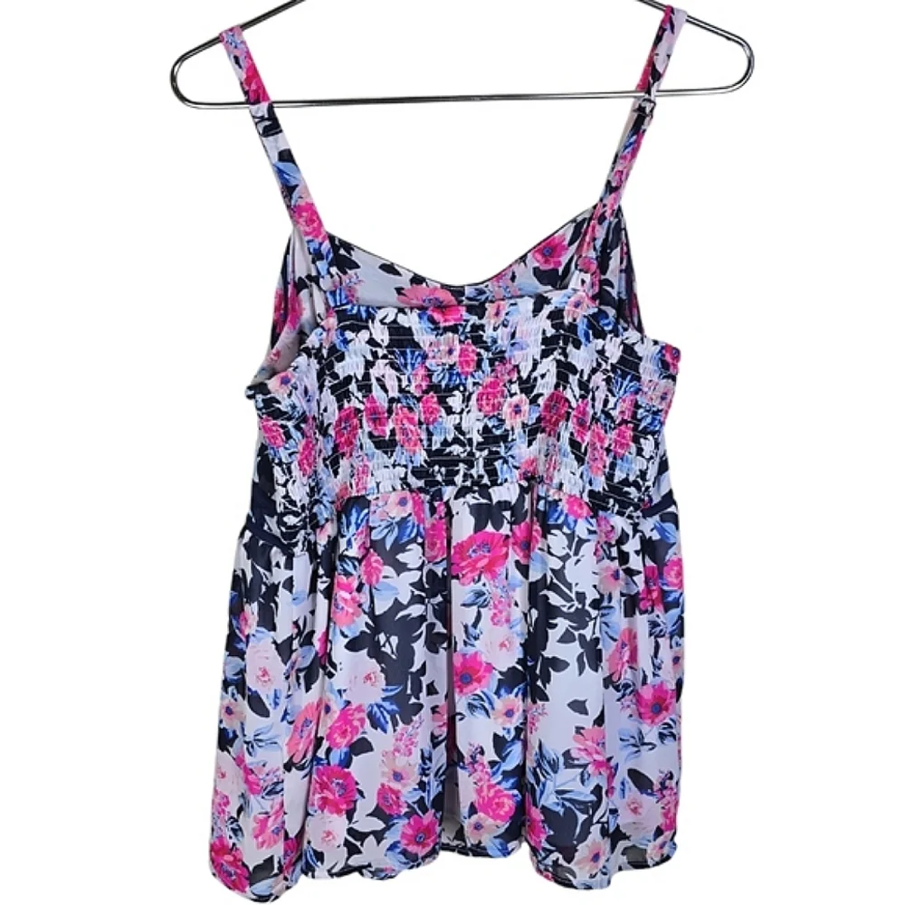 Torrid Floral Chiffon Babydoll Cami Top - Picture 5 of 8